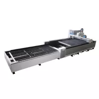 FL-L1560FE-1000-Raycus Бюджетный лазерный станок для резки листового металла со сменным столом